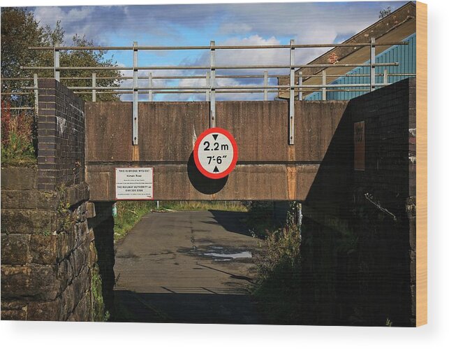 Railway Bridge Wood Print featuring the photograph Railway bridge by Martin Smith