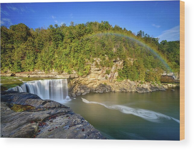 Cumberland Wood Print featuring the photograph Rainbow Falls by Michael Scott