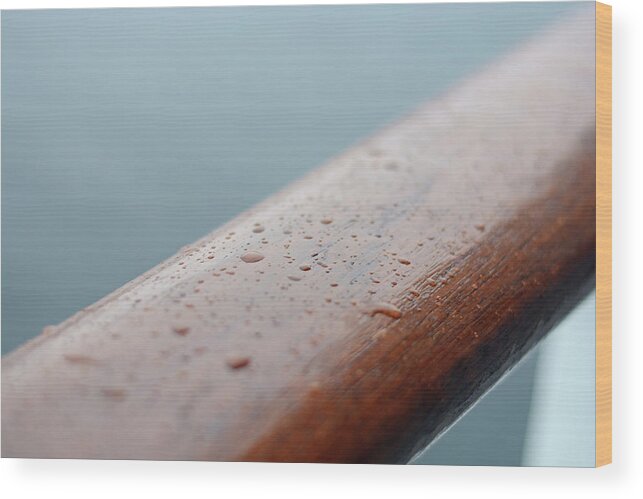 Rain Wood Print featuring the photograph Raining on the Love Boat by Connie Fox
