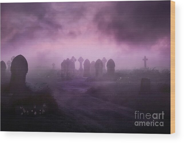 Rave In The Grave Wood Print featuring the photograph Rave in the Grave by Terri Waters