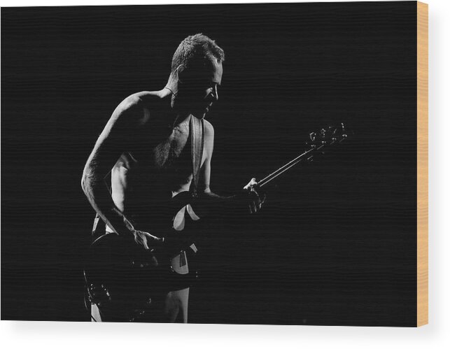 Event Wood Print featuring the photograph Red Hot Chili Peppers Perform At O2 by Neil Lupin