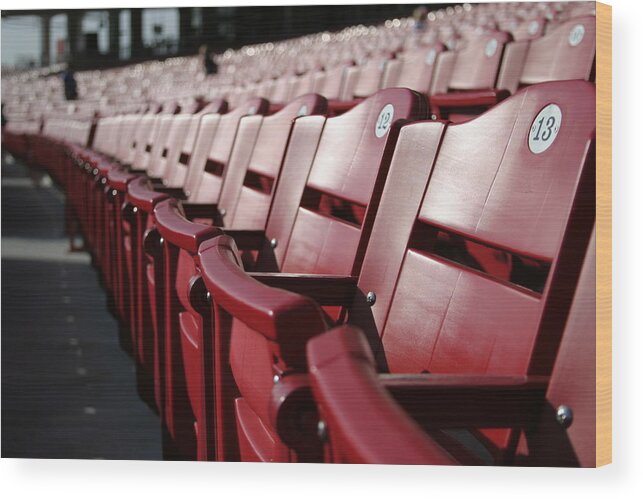 14-15 Years Wood Print featuring the photograph Red Seats by Bjunda