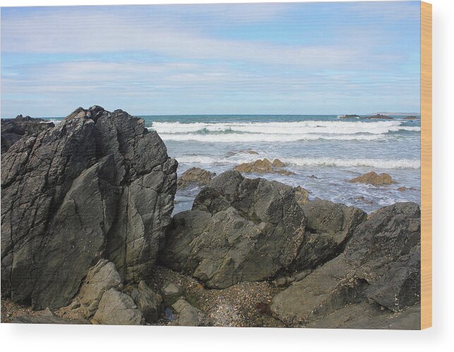 Tranquility Wood Print featuring the photograph Rhosneigr Beach, Anglesey, North Wales by Raj Kamal