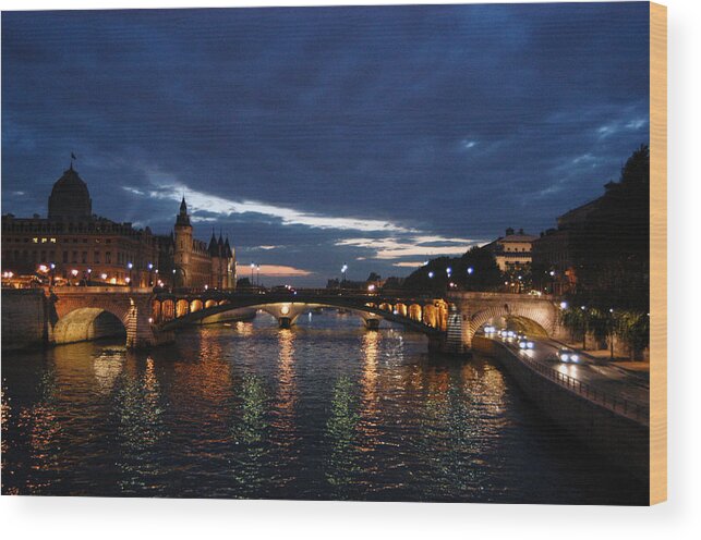 Sein Wood Print featuring the photograph River Seine by Ty Husak