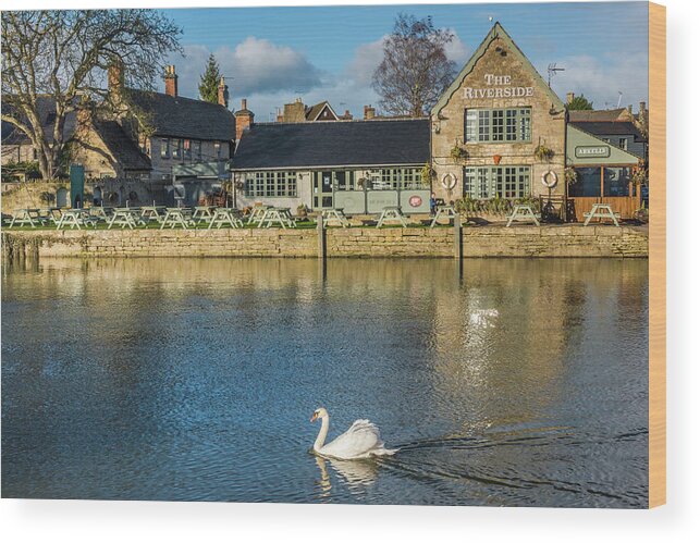 Cotswolds Wood Print featuring the photograph River Thames, Lechlade, Gloucestershire by David Ross