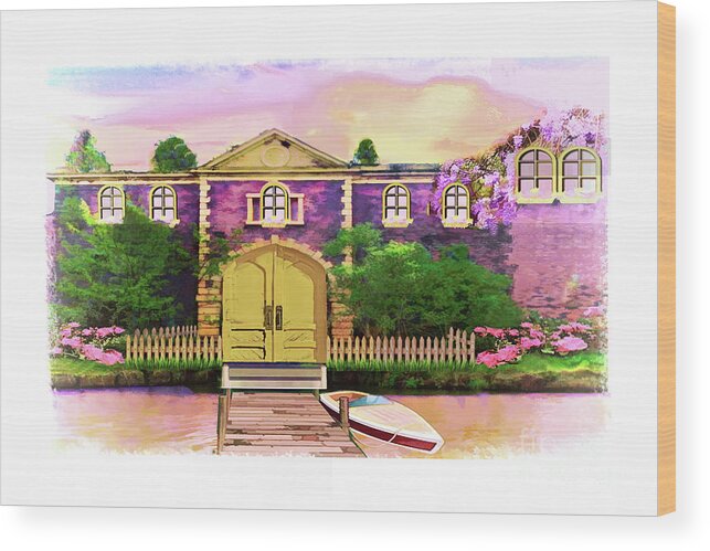 River House Wood Print featuring the photograph Riverside Retreat by Regina Geoghan
