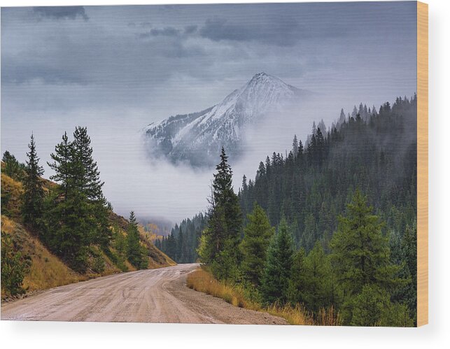 America Wood Print featuring the photograph Road To The Clouds by John De Bord