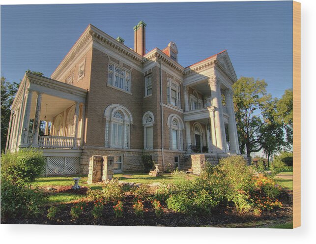 Rockcliffe Wood Print featuring the photograph Rockcliffe Mansion by Steve Stuller