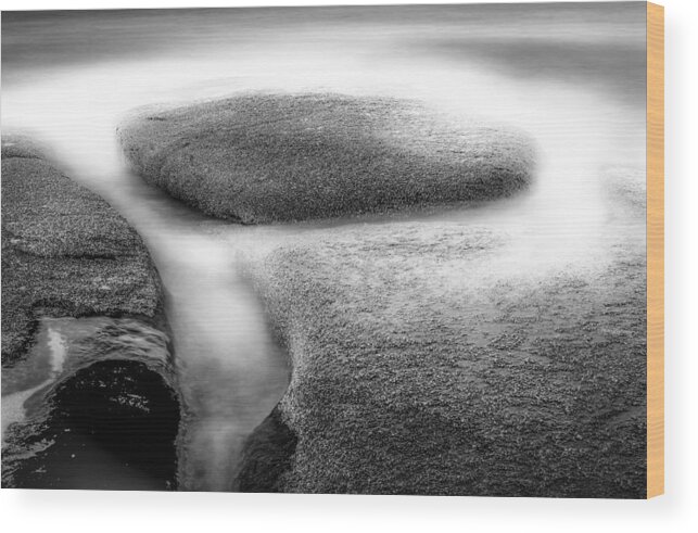 Rocks Wood Print featuring the photograph Rocks In A Whirl by Youngil Kim