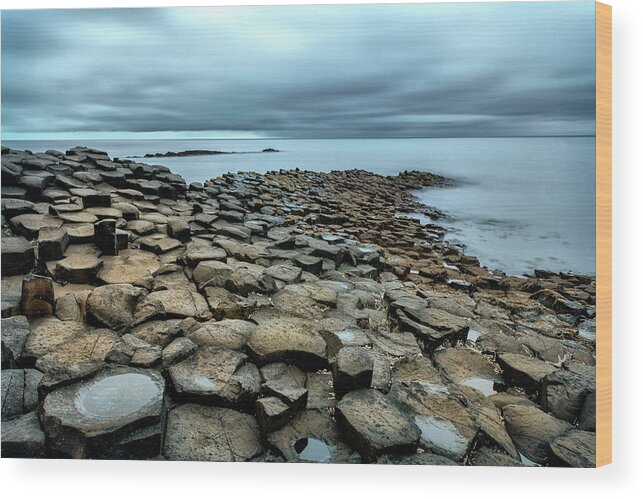 Rocky Wood Print featuring the photograph Rocky Shores by Andy Amos