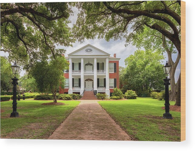 Rosalie Wood Print featuring the photograph Rosalie - Natchez, Mississippi by Susan Rissi Tregoning