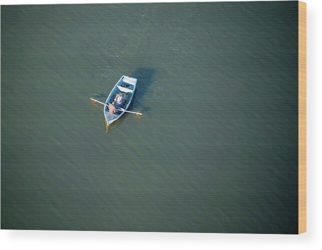Zimbabwe Wood Print featuring the photograph Rowing Boat On Lake Chivero, Near by Christopher Scott