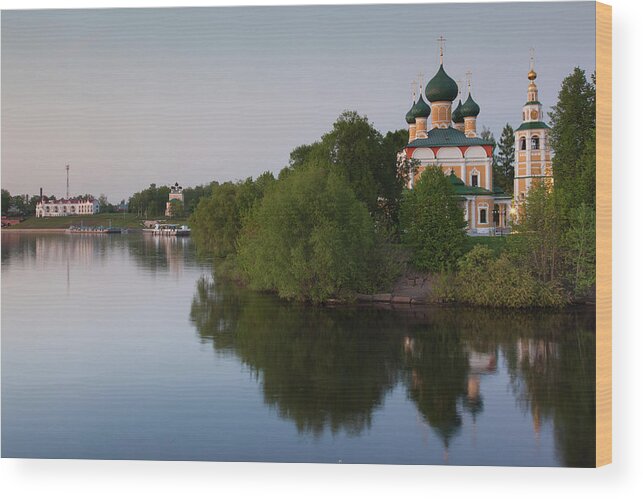 Tranquility Wood Print featuring the photograph Russia, Yaroslavl Oblast, Golden Ring by Walter Bibikow