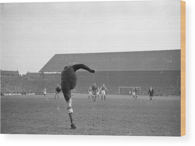 People Wood Print featuring the photograph Russian Goalkeeper by Kurt Hutton