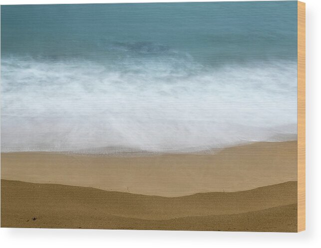 Nature Wood Print featuring the photograph Sand And Sea by Stelios Kleanthous