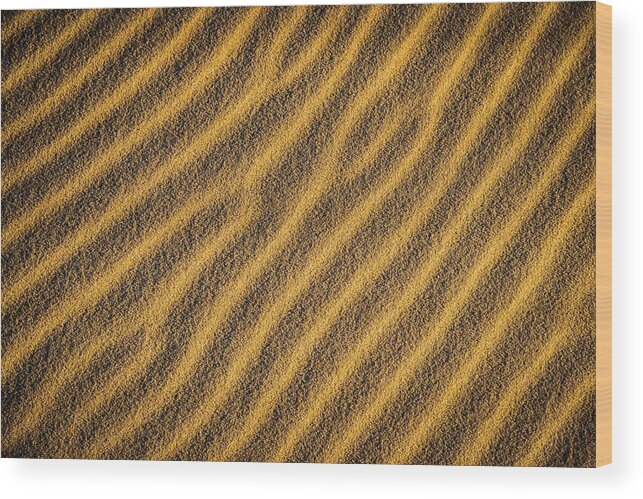 Sand Wood Print featuring the photograph Sand Ripples by Owen Weber