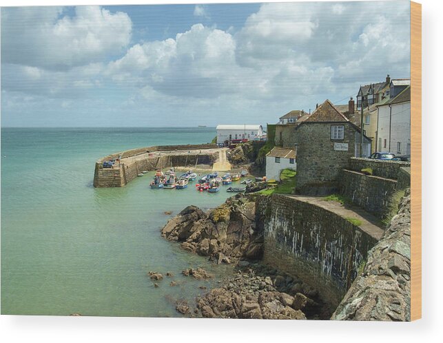 Britain Wood Print featuring the photograph Scenic Cornwall - Coverack by Seeables Visual Arts
