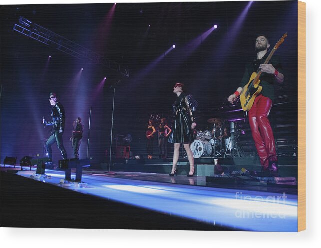 Scissor Sisters Photographed By Phill Potter Archive Photo Wood Print featuring the photograph Scissor Sisters photo 12 by Jenny Potter