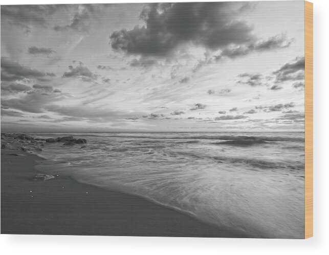 Florida Wood Print featuring the photograph Serene Seascape by Steve DaPonte