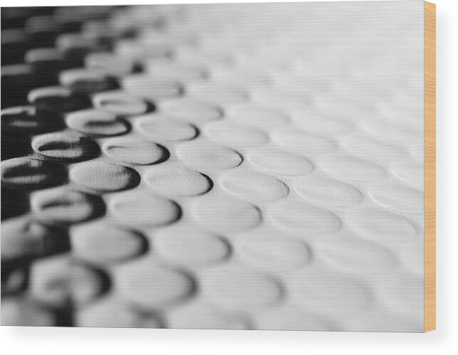 Material Wood Print featuring the photograph Shiny Bubble Wrap by Shingopix