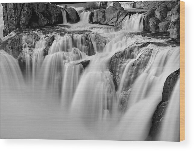 Shoshone Falls Wood Print featuring the photograph Silky Waters by Michael Morse