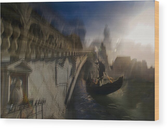 Venice Wood Print featuring the photograph Simbol Of Venice by Milan Malovrh