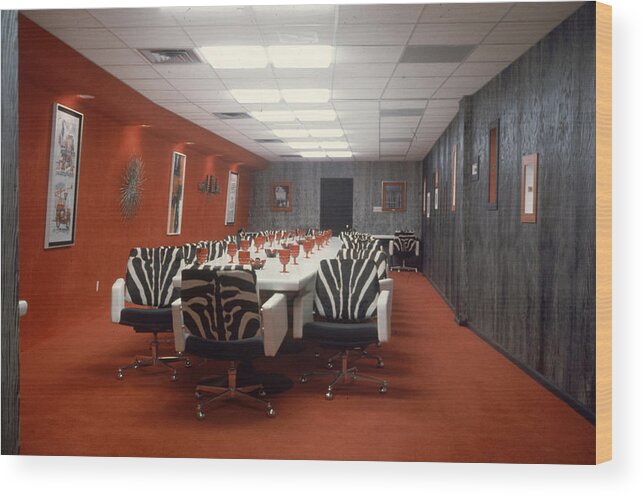 Horizontal Wood Print featuring the photograph Sky Room At The Astrodome by Mark Kauffman