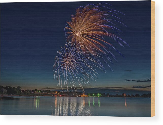 4th Of July Wood Print featuring the photograph Small Town 4th by Gary McCormick