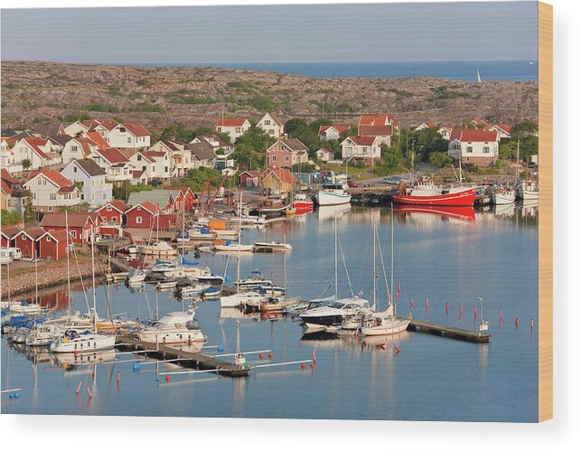 Smogen Bohuslan Coast Sweden Wood Print By Peter Adams