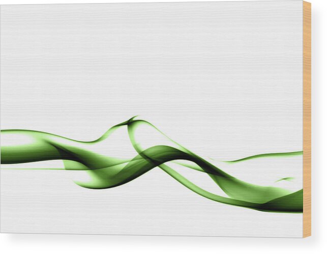 Sparse Wood Print featuring the photograph Smoke Series by Graphixel