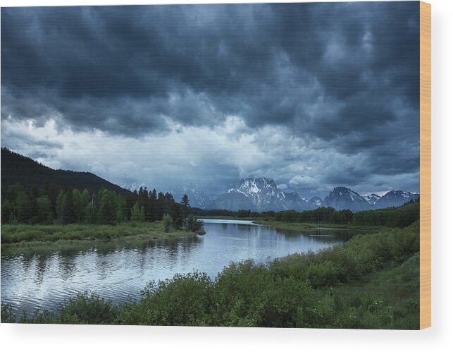 Tranquility Wood Print featuring the photograph Snake River by Xavier Arnau Serrat