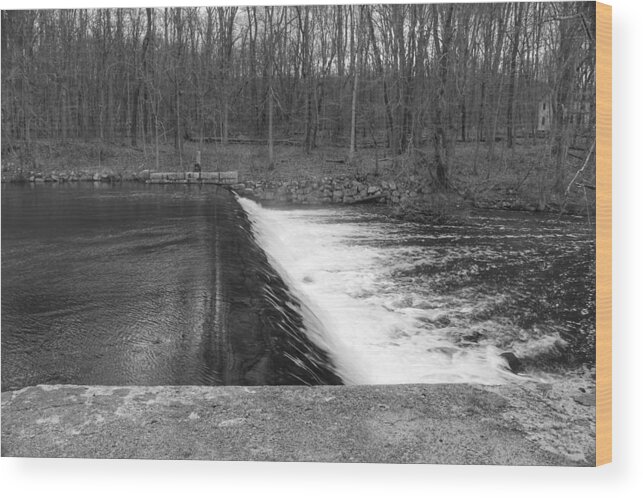 Waterloo Village Wood Print featuring the photograph Spillway at Waterloo Village by Christopher Lotito