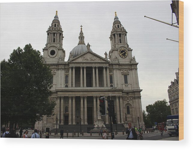 St. Paul's Cathedral Wood Print featuring the photograph St. Paul's Cathedral by Laura Smith