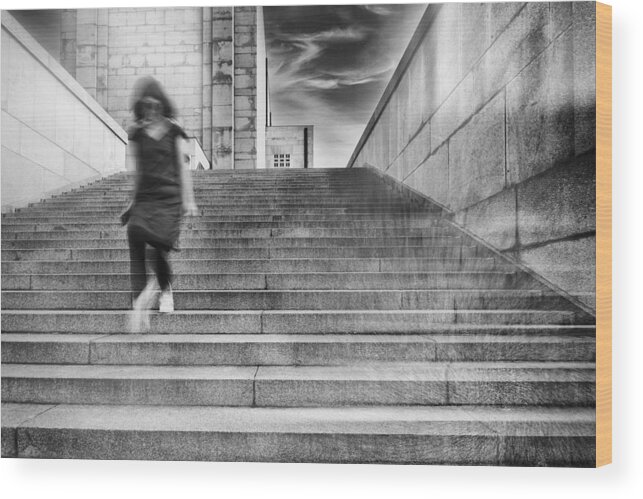 Steps Wood Print featuring the photograph Step By Step by Jurij Bizjak