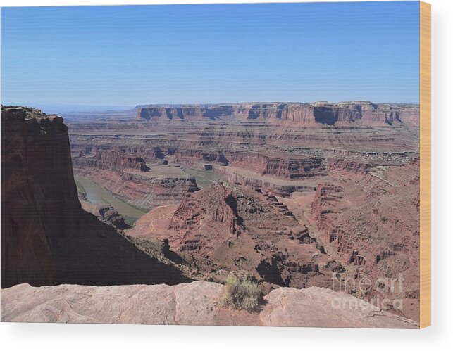 Utah Wood Print featuring the photograph Still Waters Run Deep by Leslie M Browning