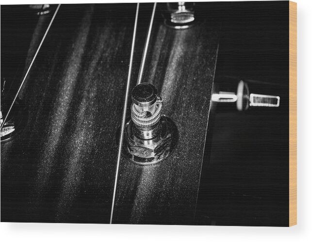 Music Wood Print featuring the photograph Strings Series 15 by David Morefield