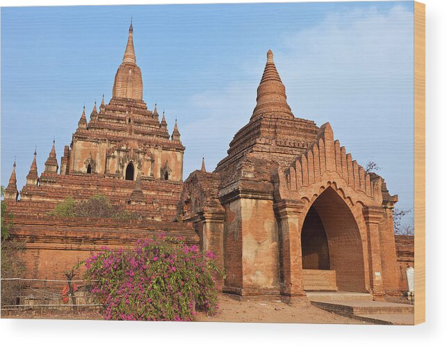 Southeast Asia Wood Print featuring the photograph Sulamani Temple In Bagan, Myanmar by Traveler1116