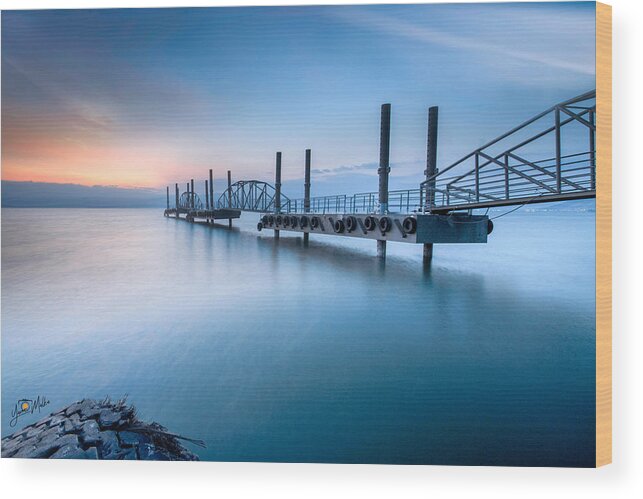 Sunrise
Morning
Beautiful Colors
Sea
Quay
Kinneret
Long Exposure Wood Print featuring the photograph Sunrise On The Pier by Yaron Malka
