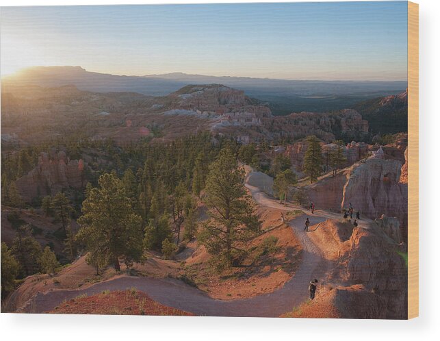 Bryce Canyon Wood Print featuring the photograph Sunrise Over Bryce Canyon by Mark Duehmig