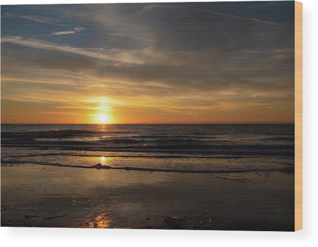 Sunrise Wood Print featuring the photograph Sunrise Over Paradise No. 0363 by Dennis Schmidt