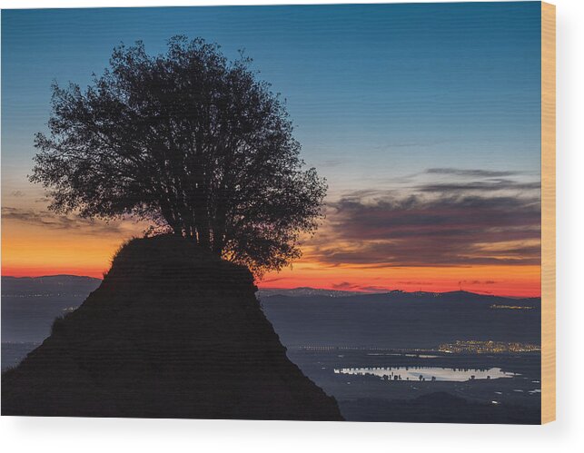Israel Wood Print featuring the photograph Sunset on Mount Bental, Israel by Roberta Kayne