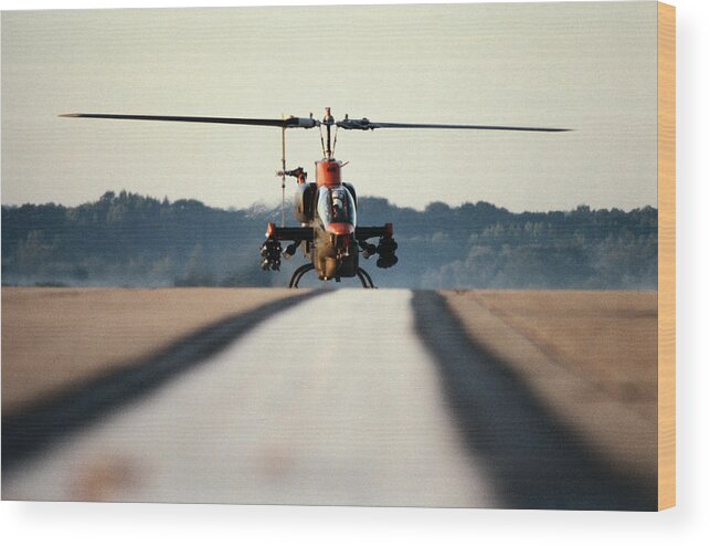 Adventure Wood Print featuring the photograph Super Cobra Helicopter by Kim Steele
