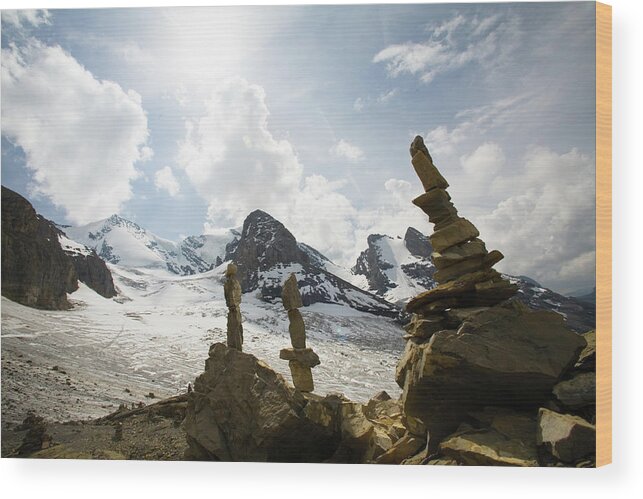 Scenics Wood Print featuring the photograph Swiss Alps High Pass by David Epperson