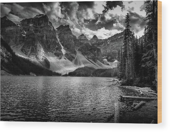  Wood Print featuring the photograph Ten Peaks BC by Dean Ginther