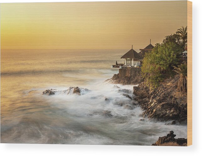 Atardecer Wood Print featuring the photograph Tenerife sunset 2 by Chris Smith