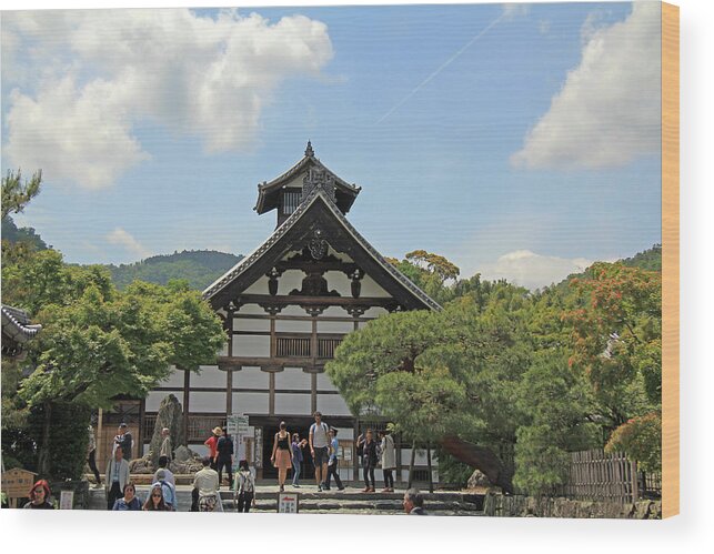 Tenryu-ji Wood Print featuring the photograph Tenryu-ji Temple - Kyoto, Japan by Richard Krebs