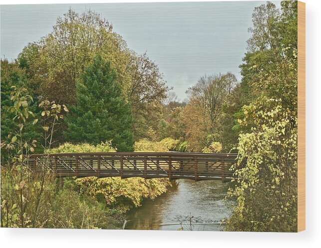 Bridge Wood Print featuring the photograph The Bridge by Kathy Chism