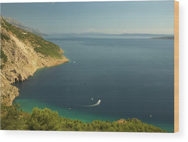 Water's Edge Wood Print featuring the photograph The Dalmatian Coast Of Croatia by Owen Franken