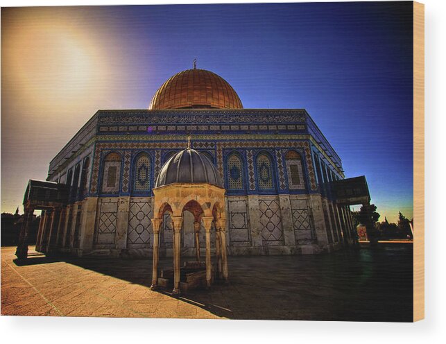 Dome Of The Rock Wood Print featuring the photograph The Dome Of The Rock by Kateryna Negoda