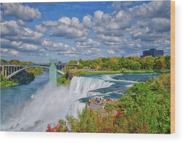 Niagara Falls Wood Print featuring the photograph The Incredible Beauty of Niagara Falls by Lynn Bauer